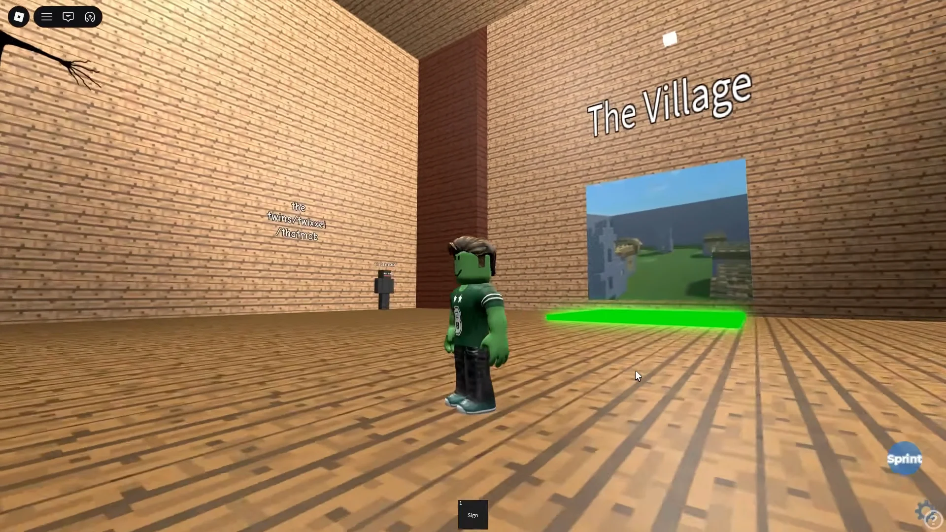 Entering village teleport