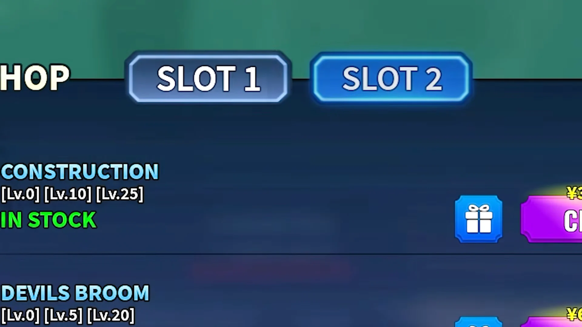 Unlocking Slot 2