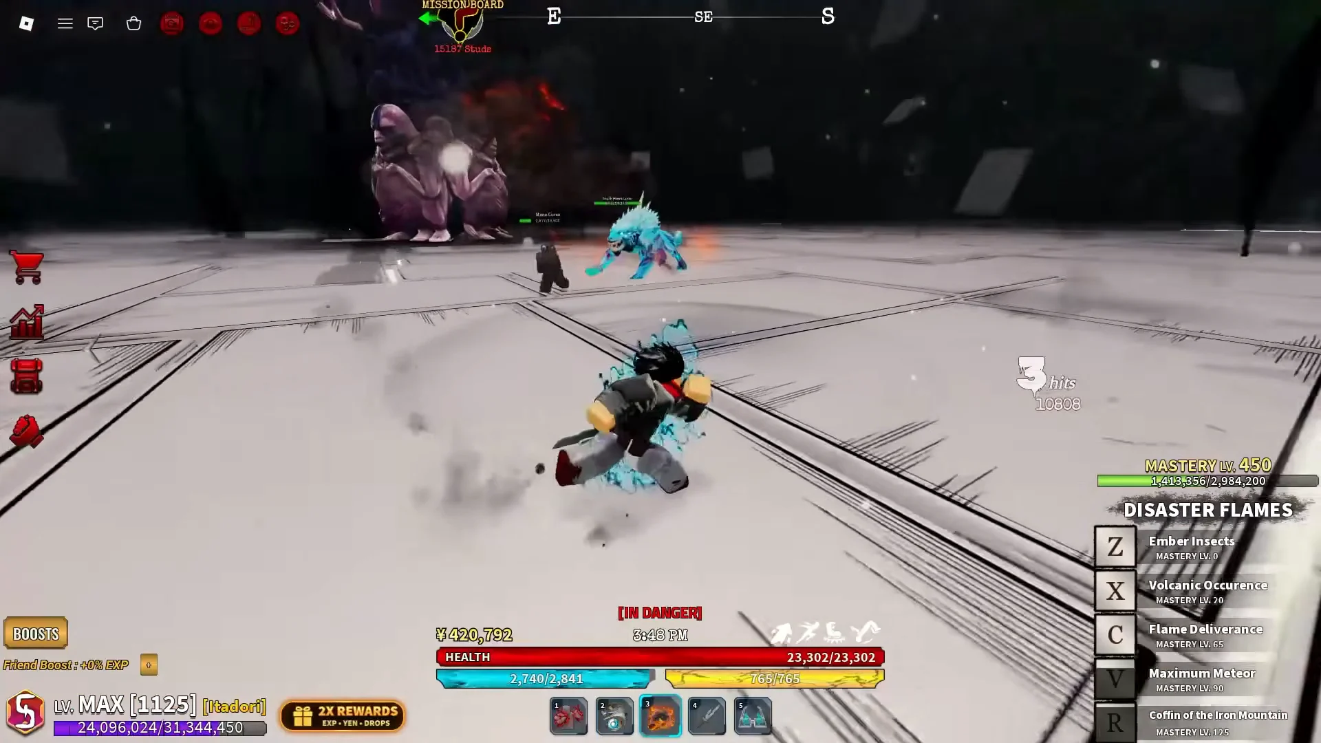 Dual Cursed Technique showcase