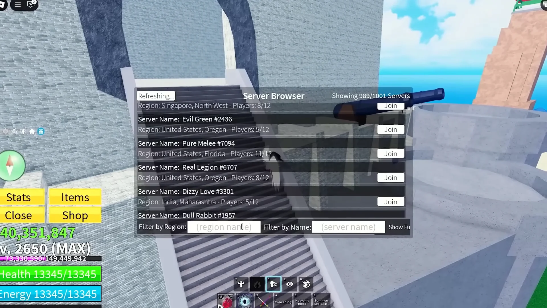 Boss Farming & Server Hopping