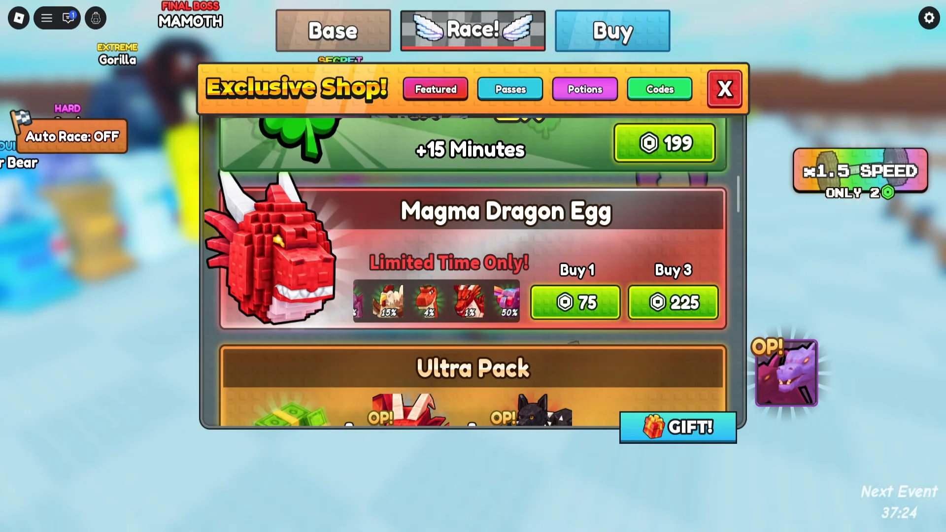 Exclusive Shop Magma Dragon Egg