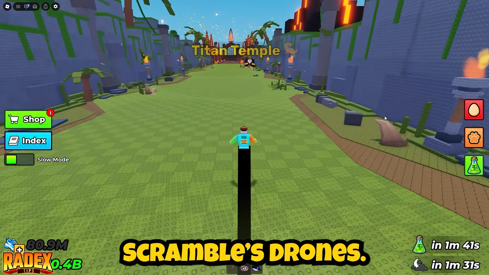 Farming Dr Scramble's Drones