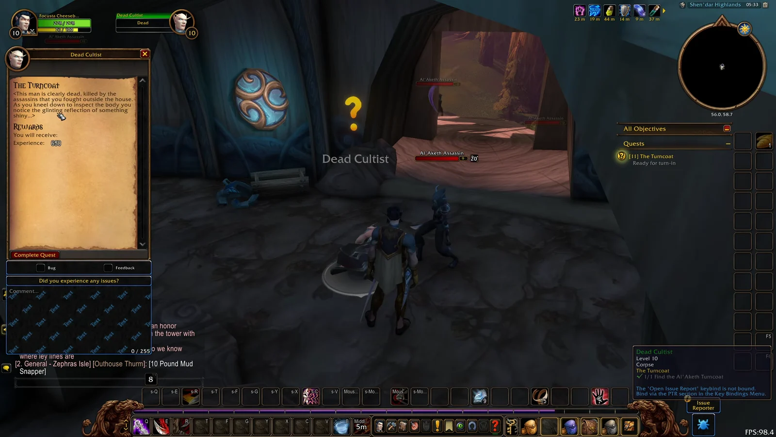 Completing quest