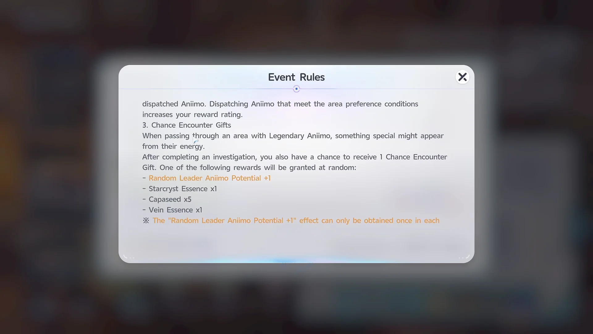 Event Rules Breakdown