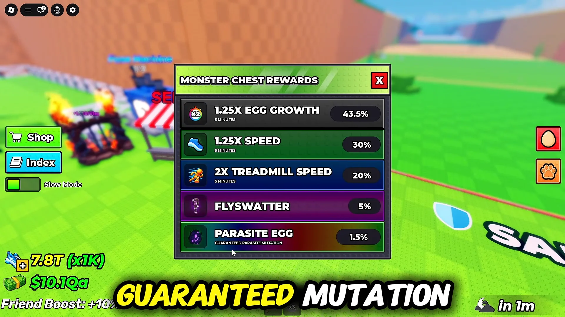 Parasite Eggs and Hungry Monster