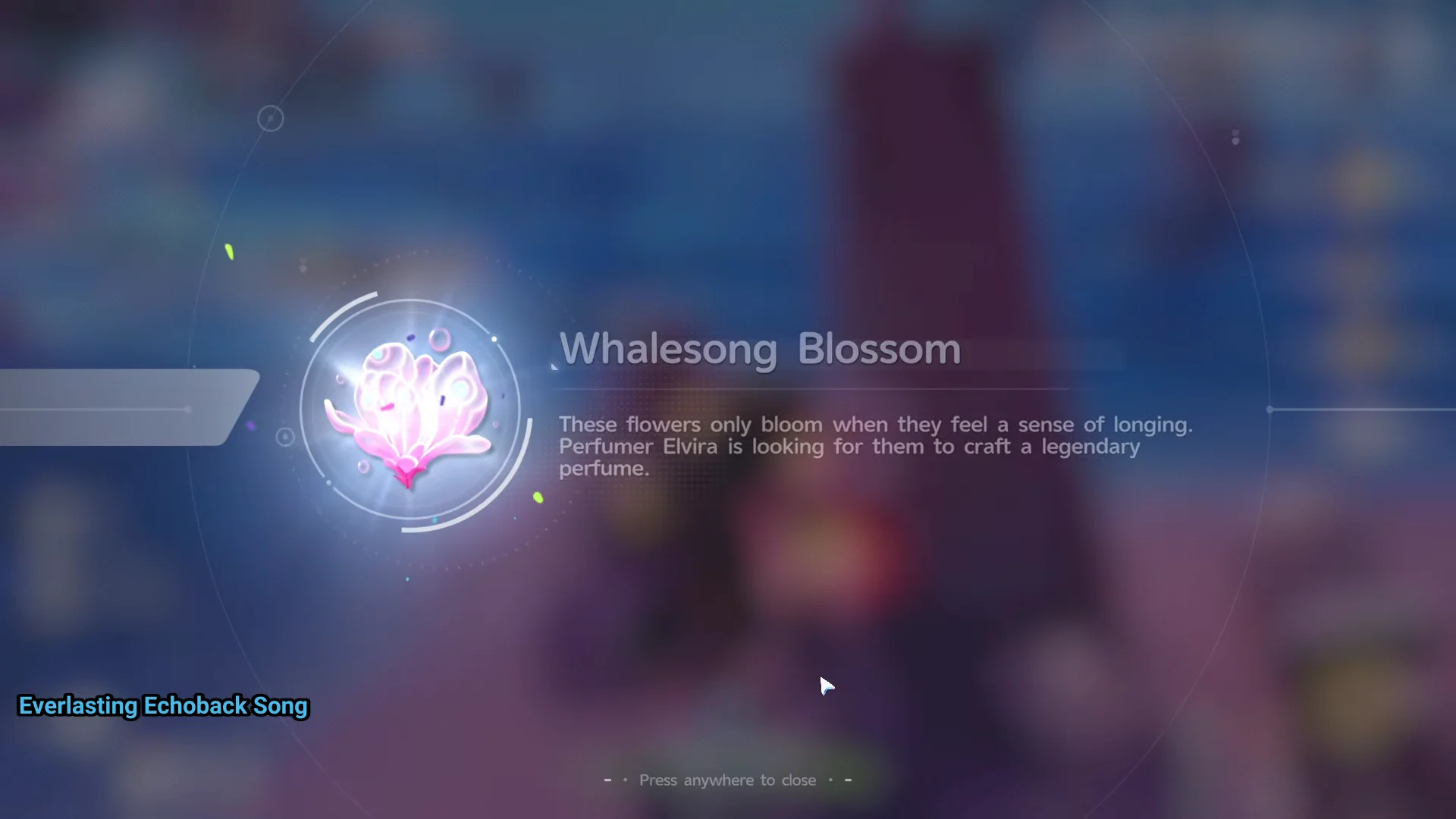 Collecting Whalesong Blossom