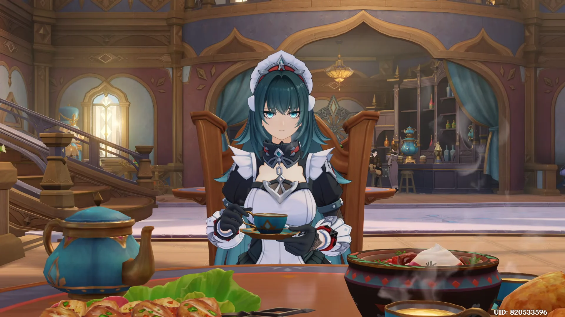 Tasting the food