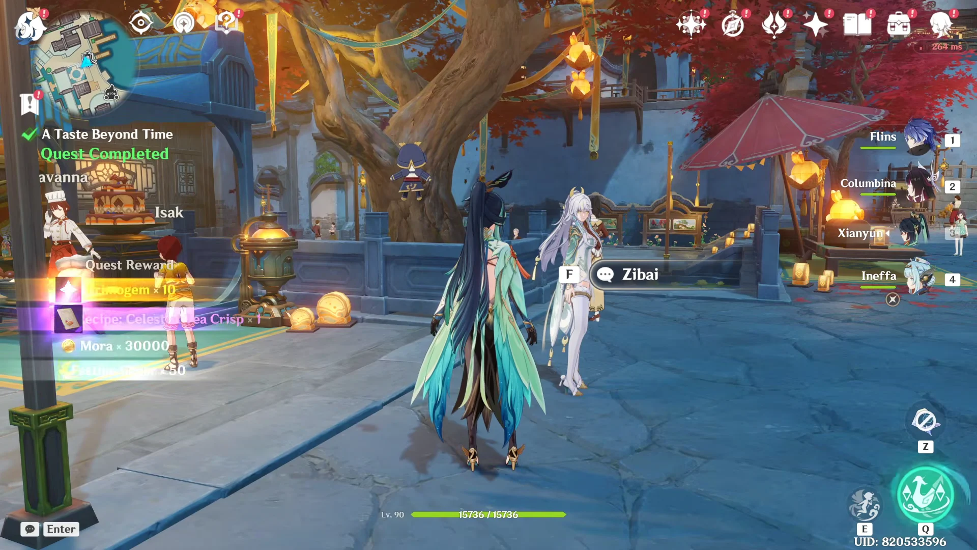 Cutscene & quest completion