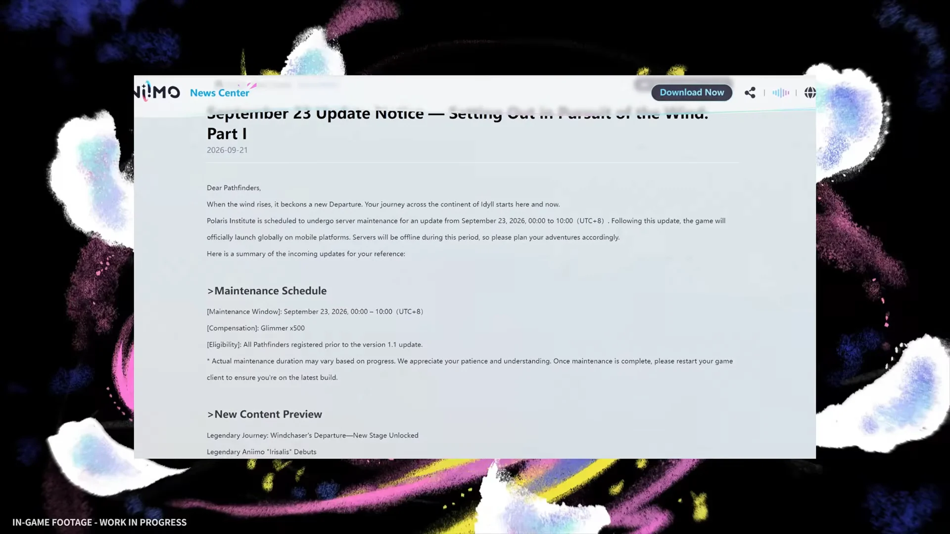 Maintenance Schedule