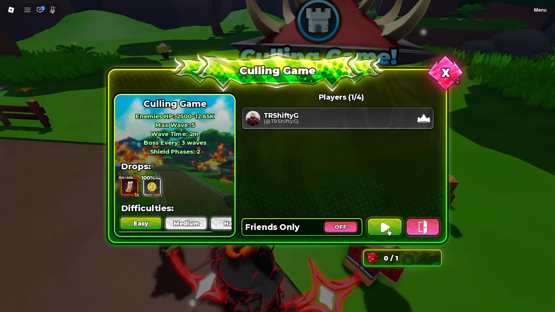 Culling Game Interface