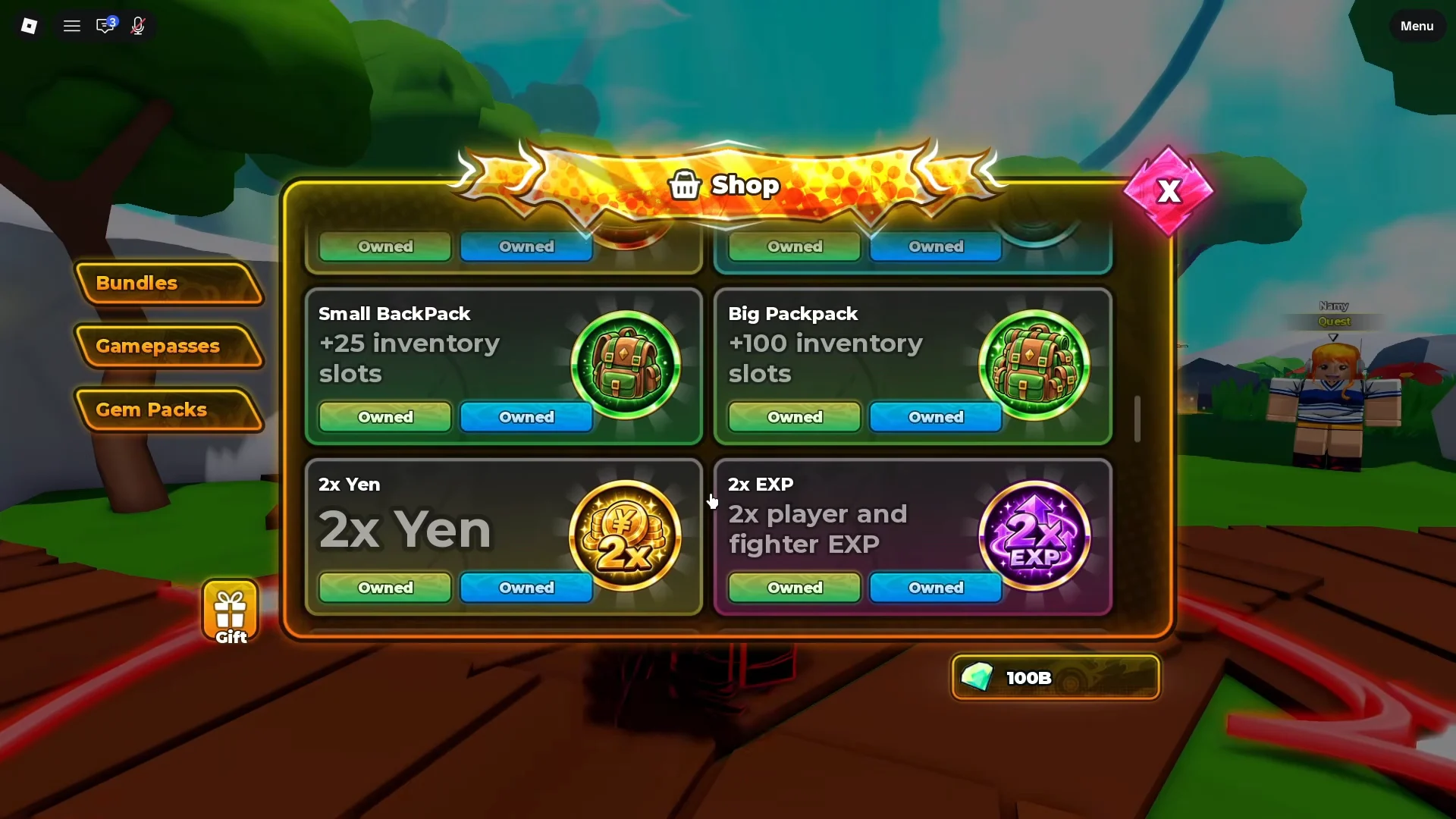 Gamepass Shop