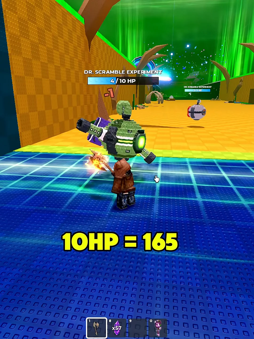 Defeating a 10 HP drone