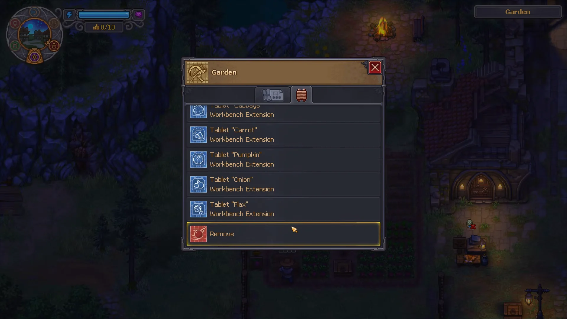 Selecting Workbench Extensions (Tablets)