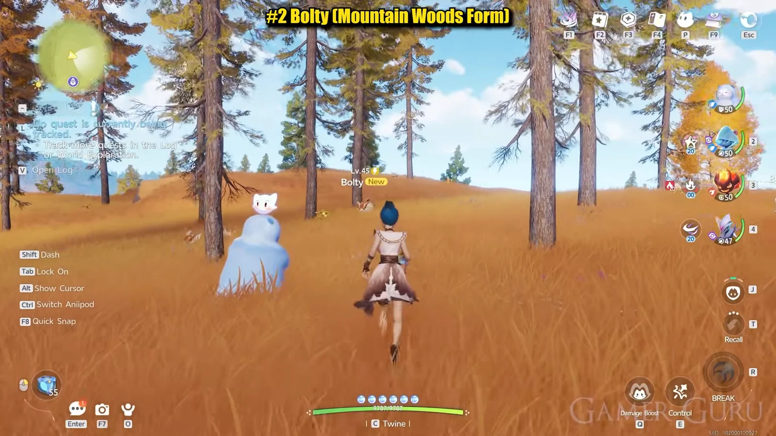 2 Bolty (Mountain Woods Form)