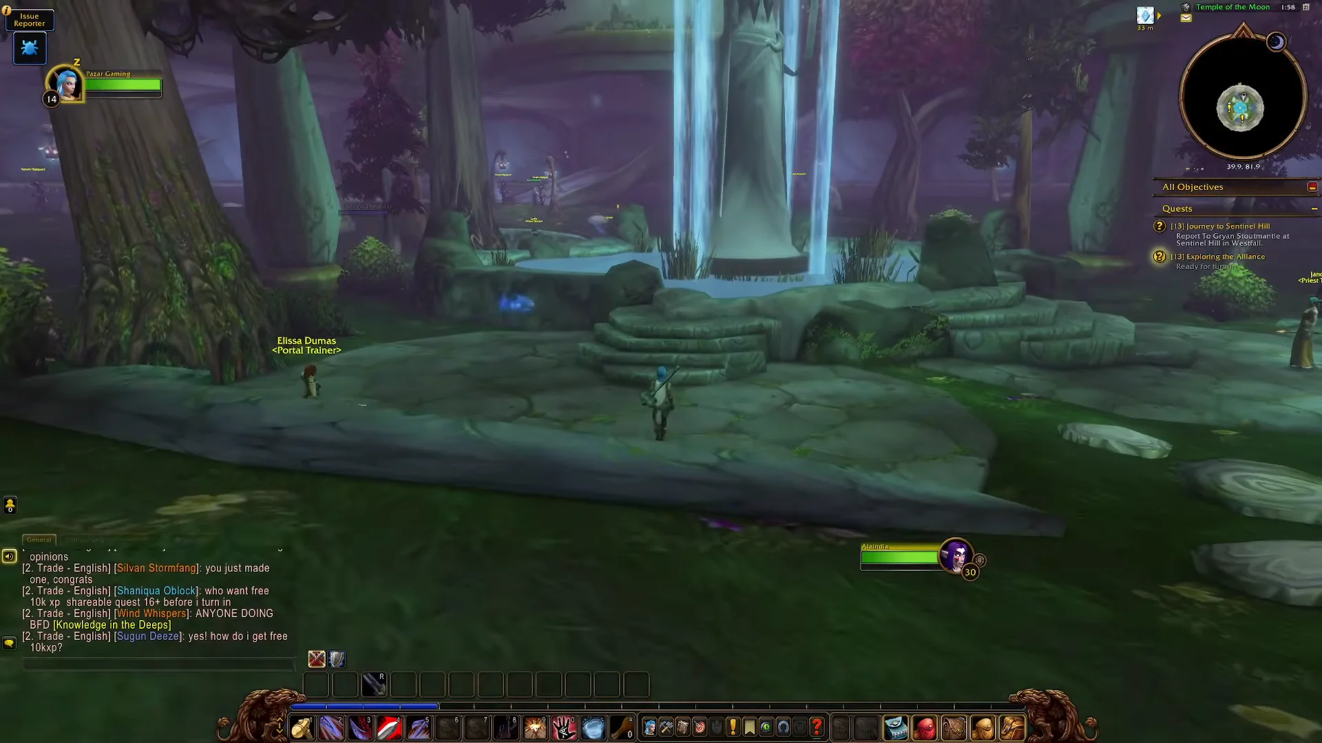 Entering Temple Grounds
