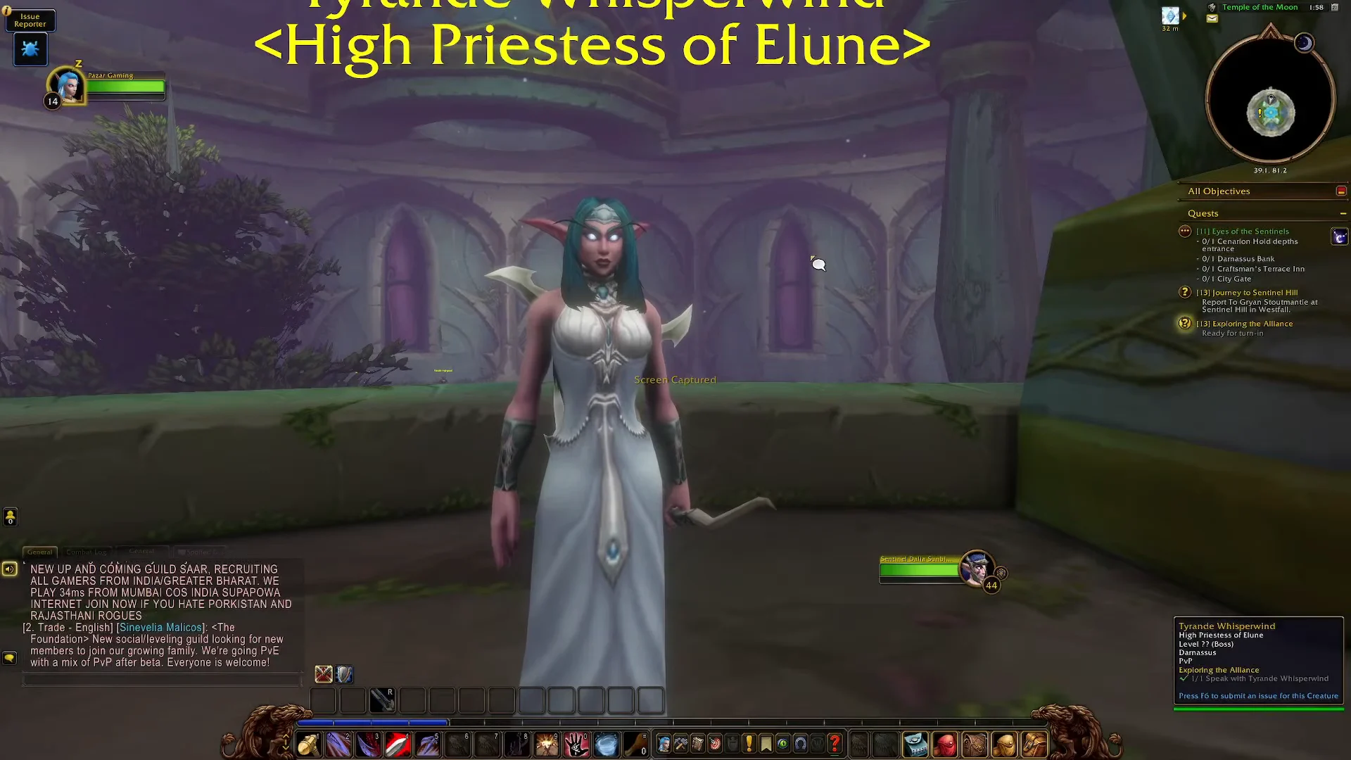 Finding Tyrande Whisperwind