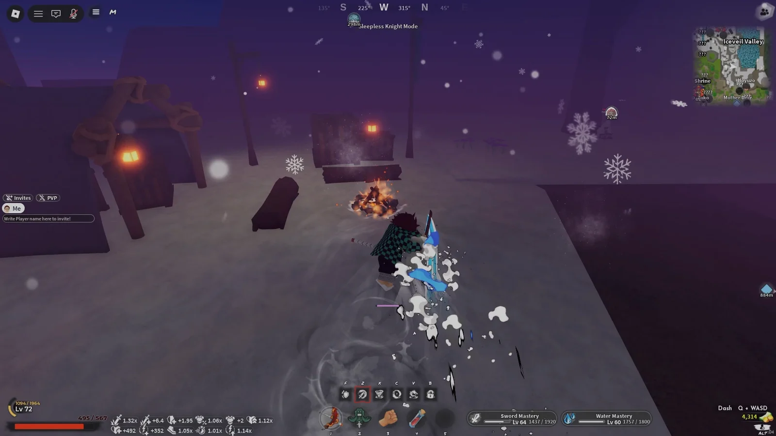 Heading to Snow Biome