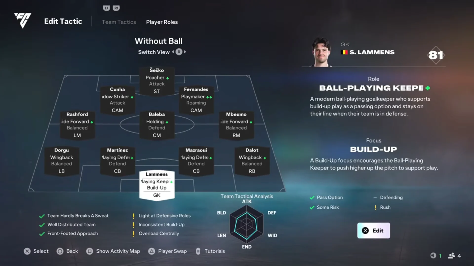 Player Roles Configuration