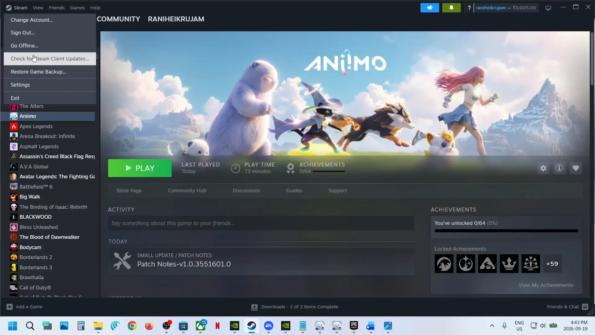 Step 2a: Restart Steam