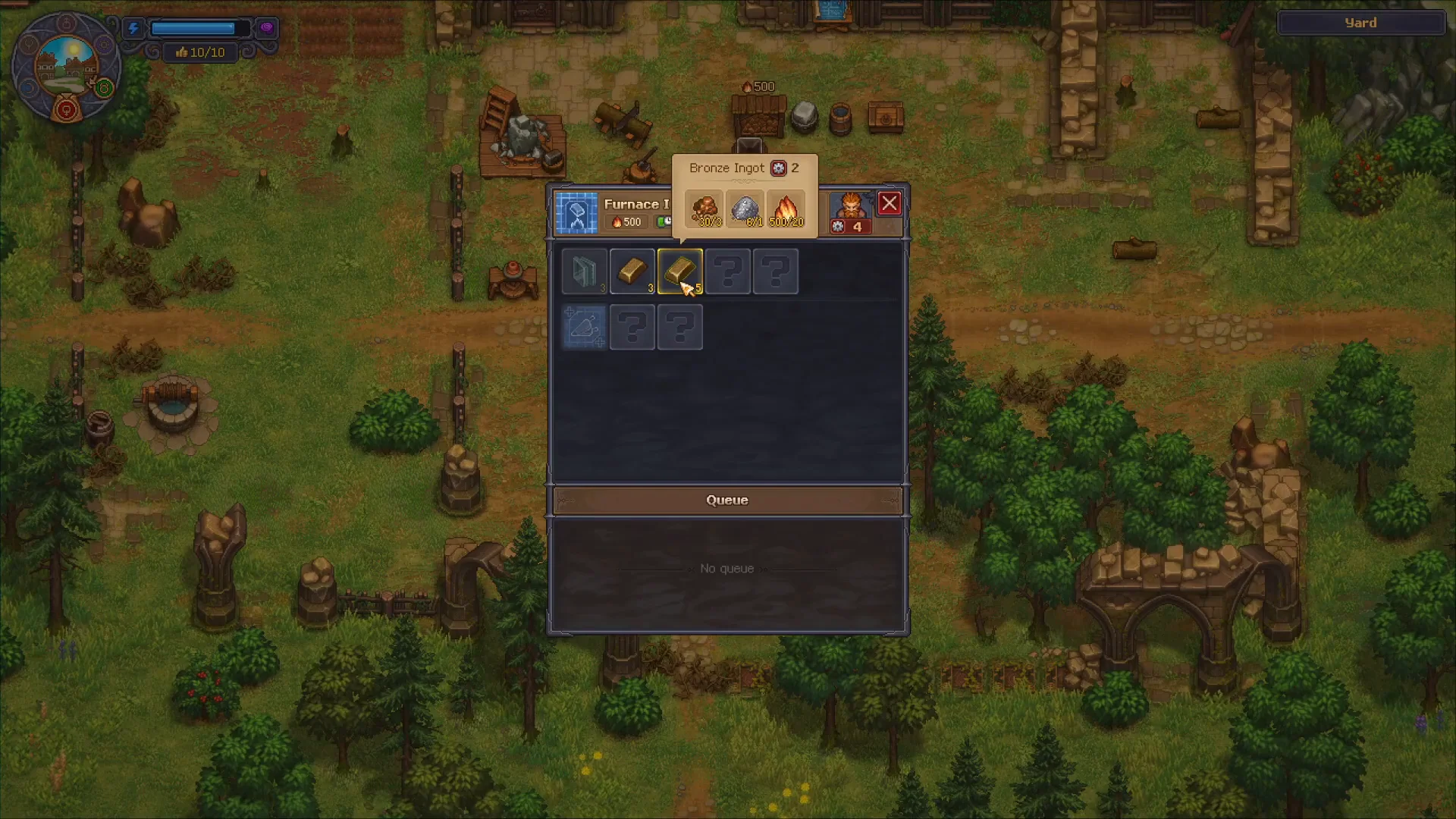 Furnace Bronze Ingot Options