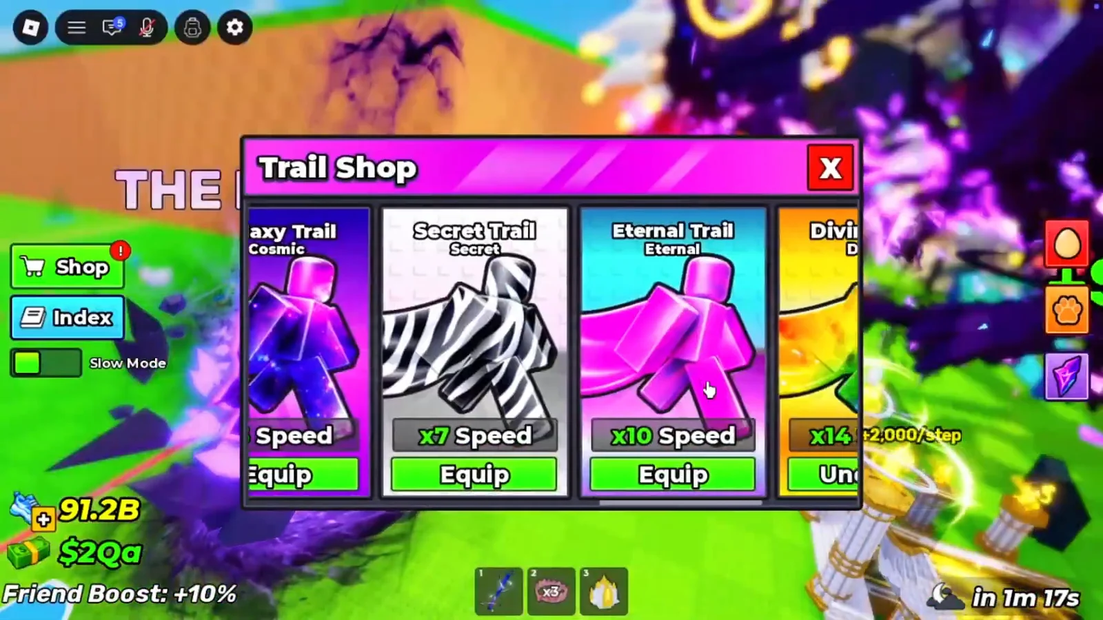 Trail Shop and Diminishing Returns