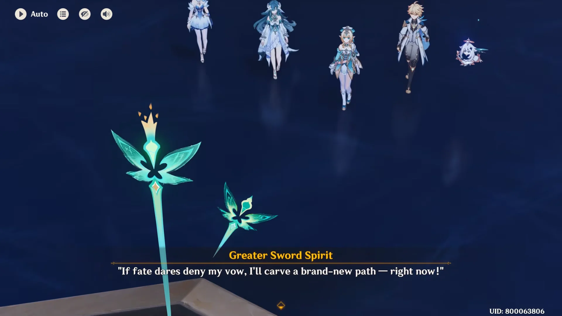 Greater Sword Spirit Confrontation