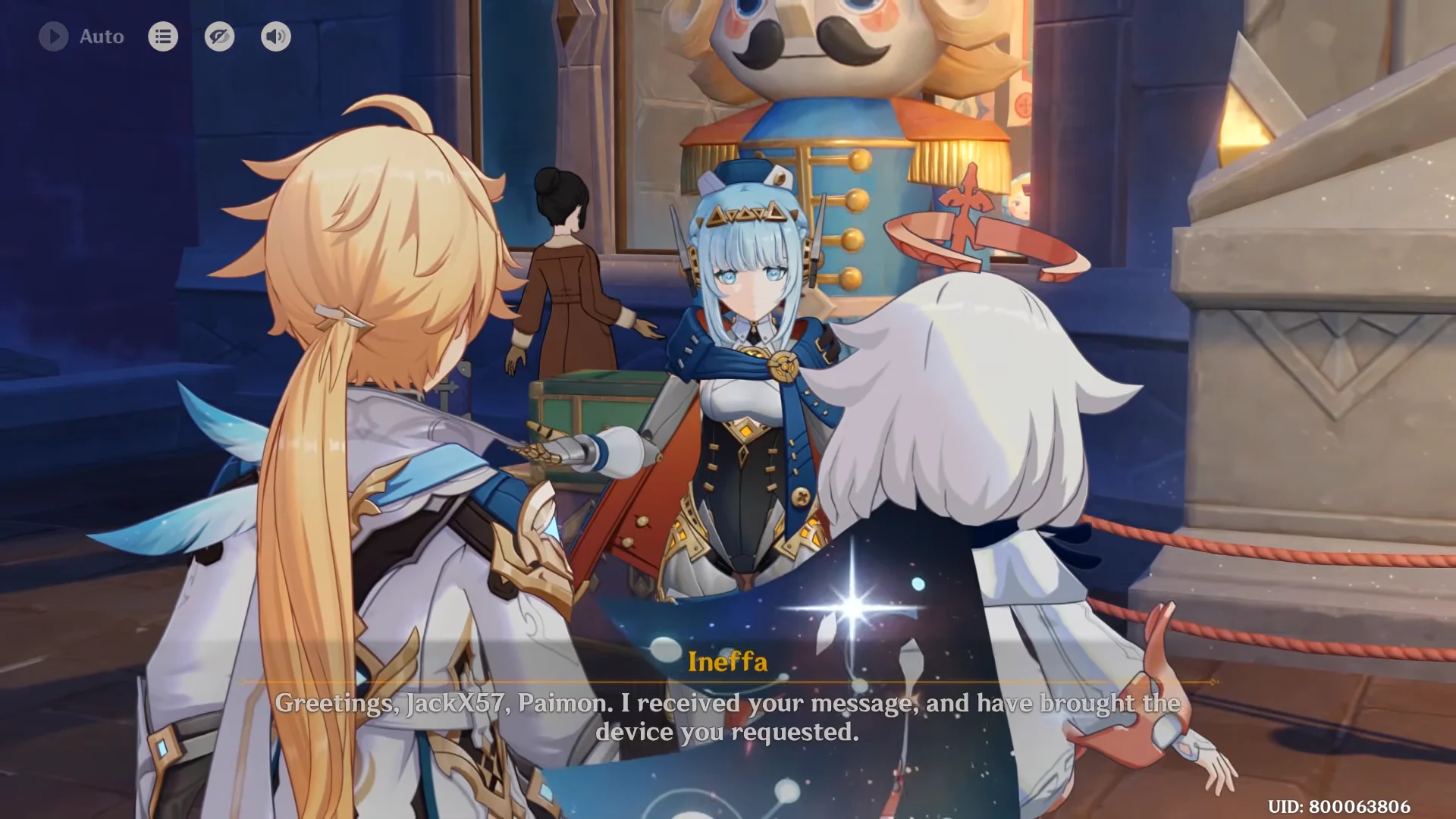 Phonograph Delivery Cutscene
