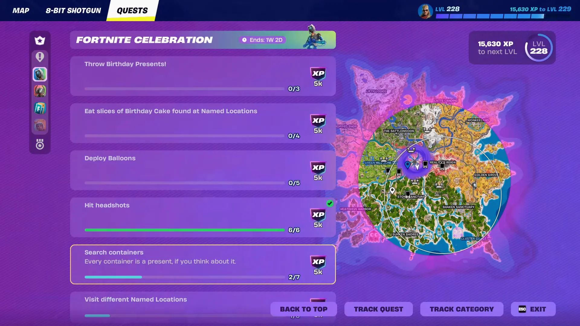 Container and Named Location Quests
