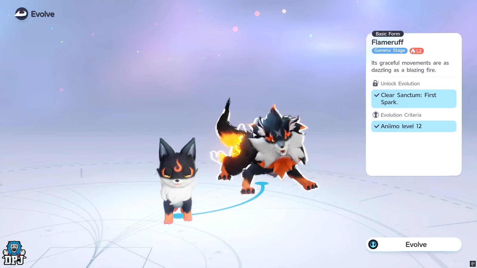 Completing Quest and Evolving Emberpup