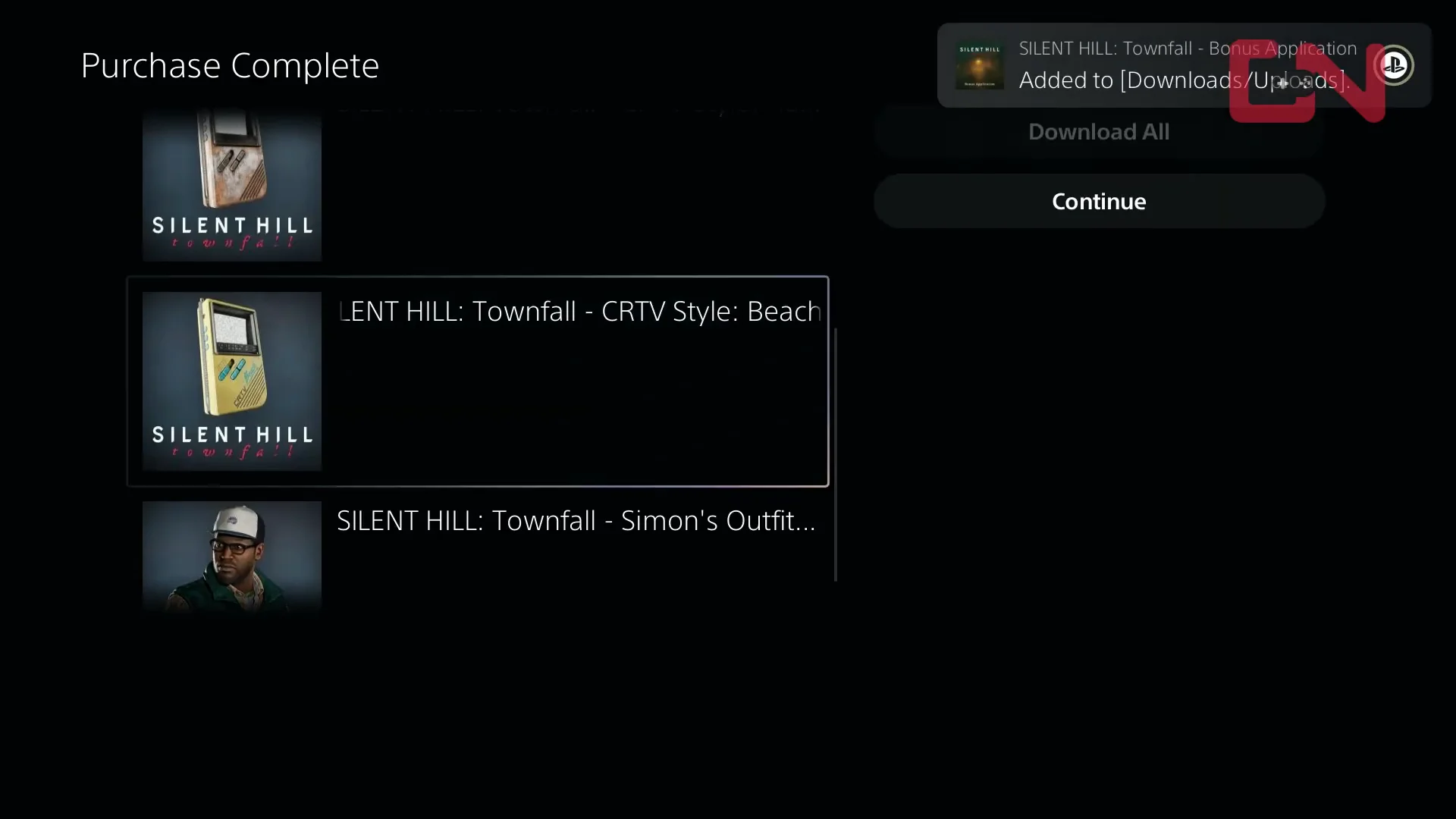 Downloading DLC Items