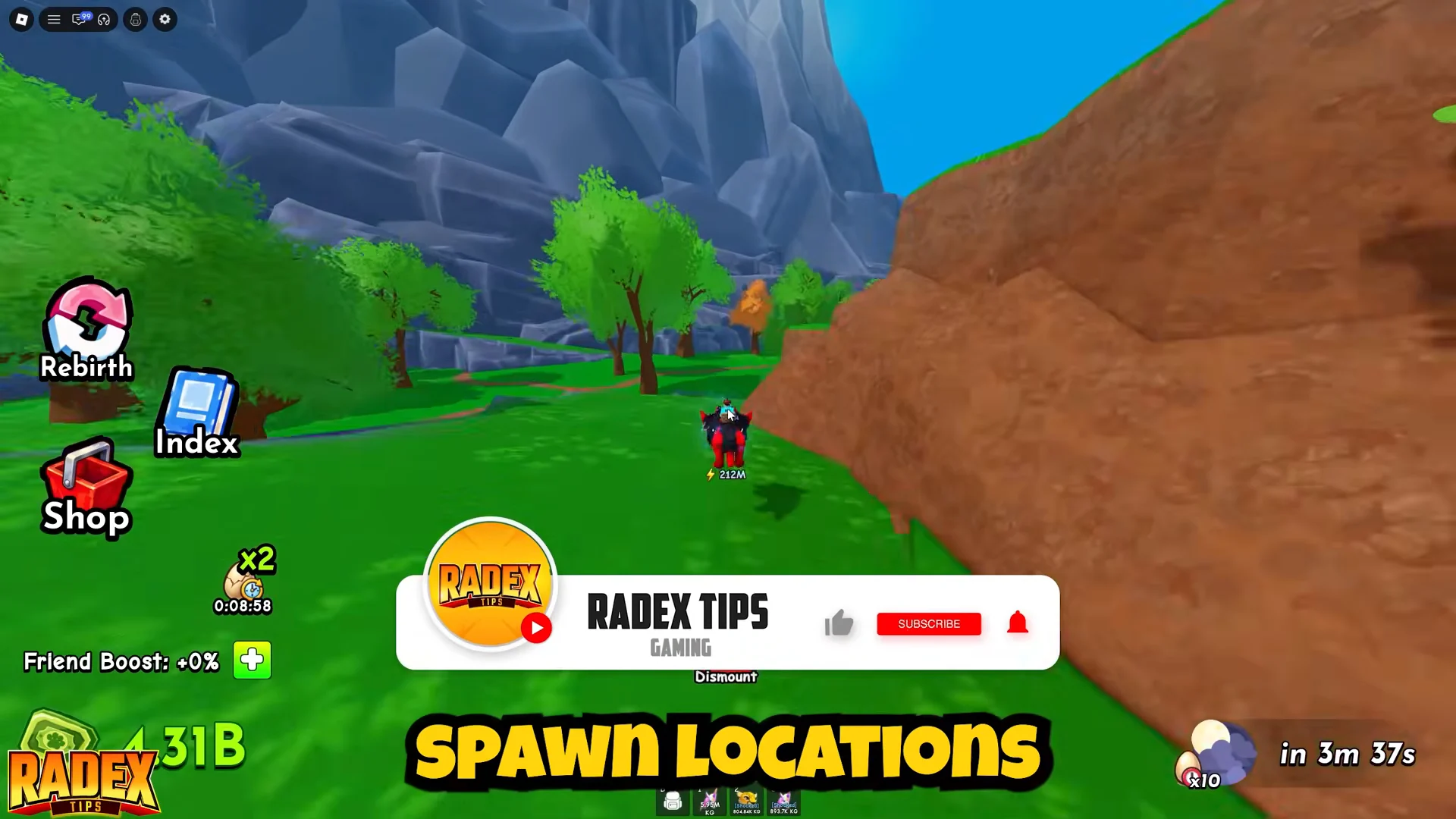 Egg Spawn Locations: Tree, Border Rocks, Mountains