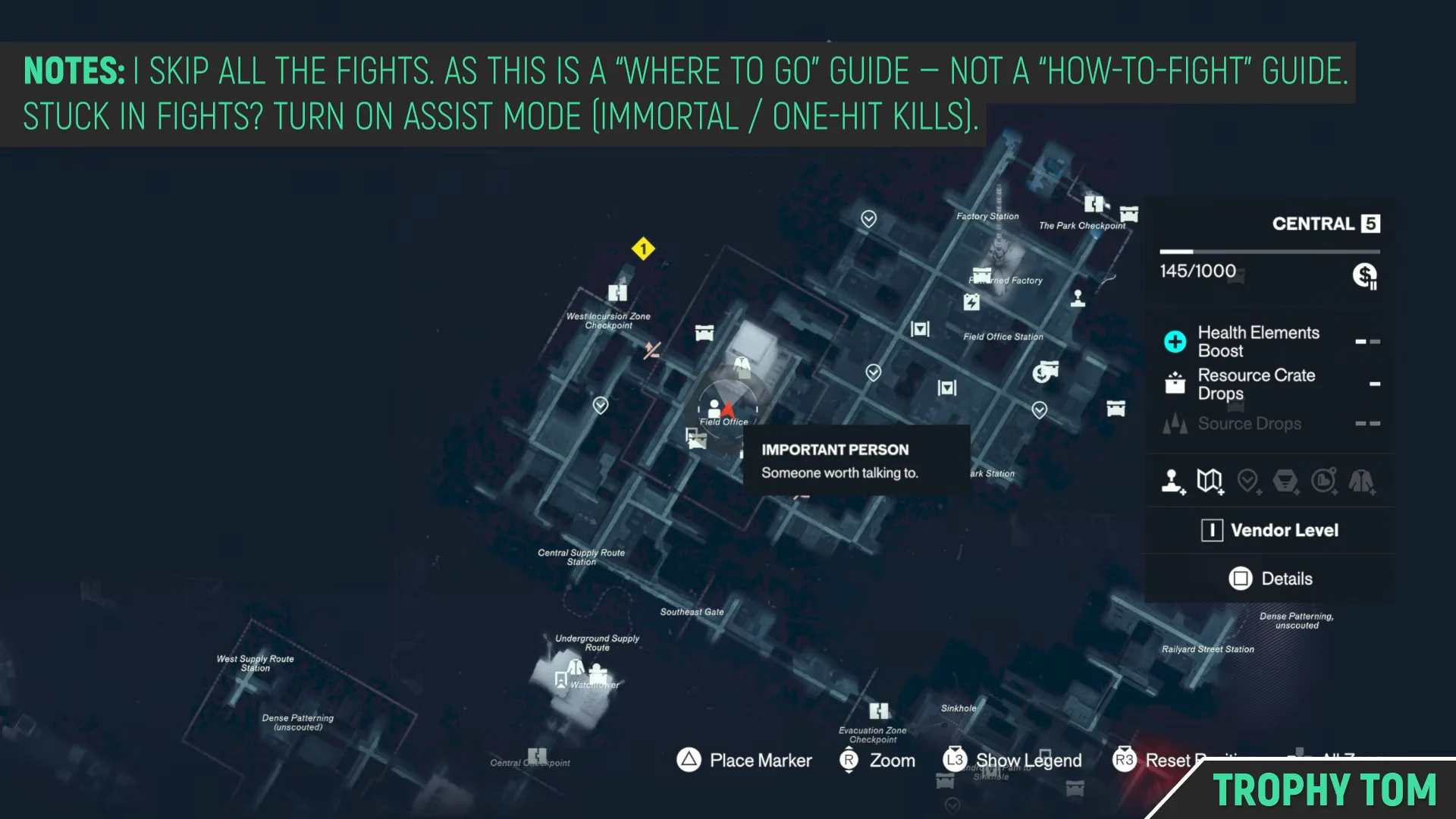 Central Sector Map