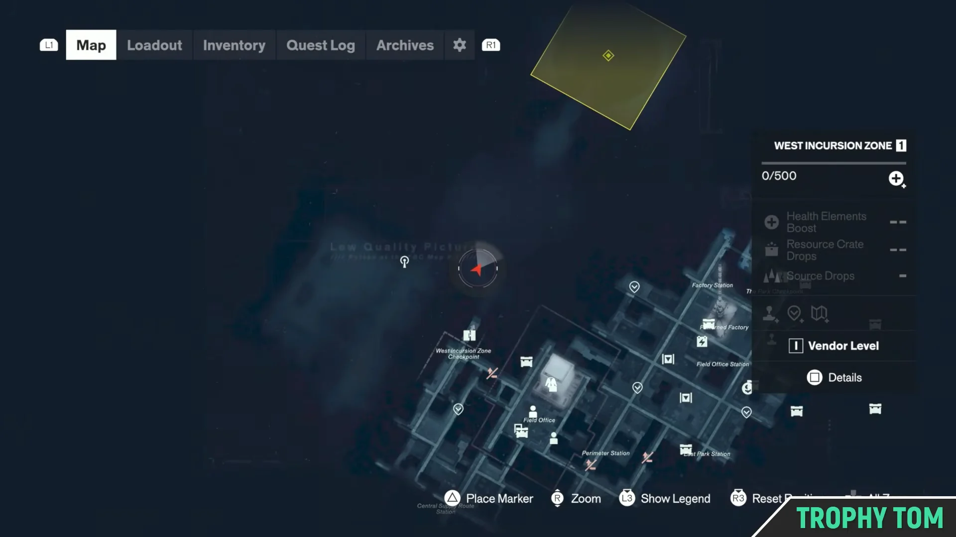 West Incursion Zone Map