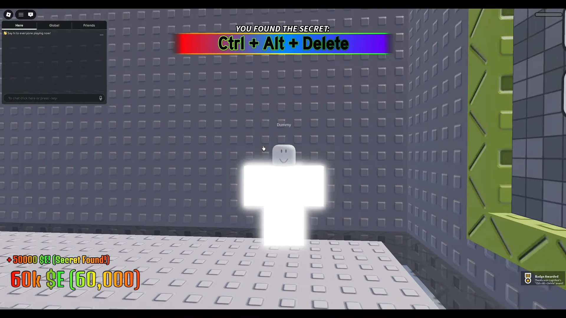 Ctrl + Alt + Delete Secret
