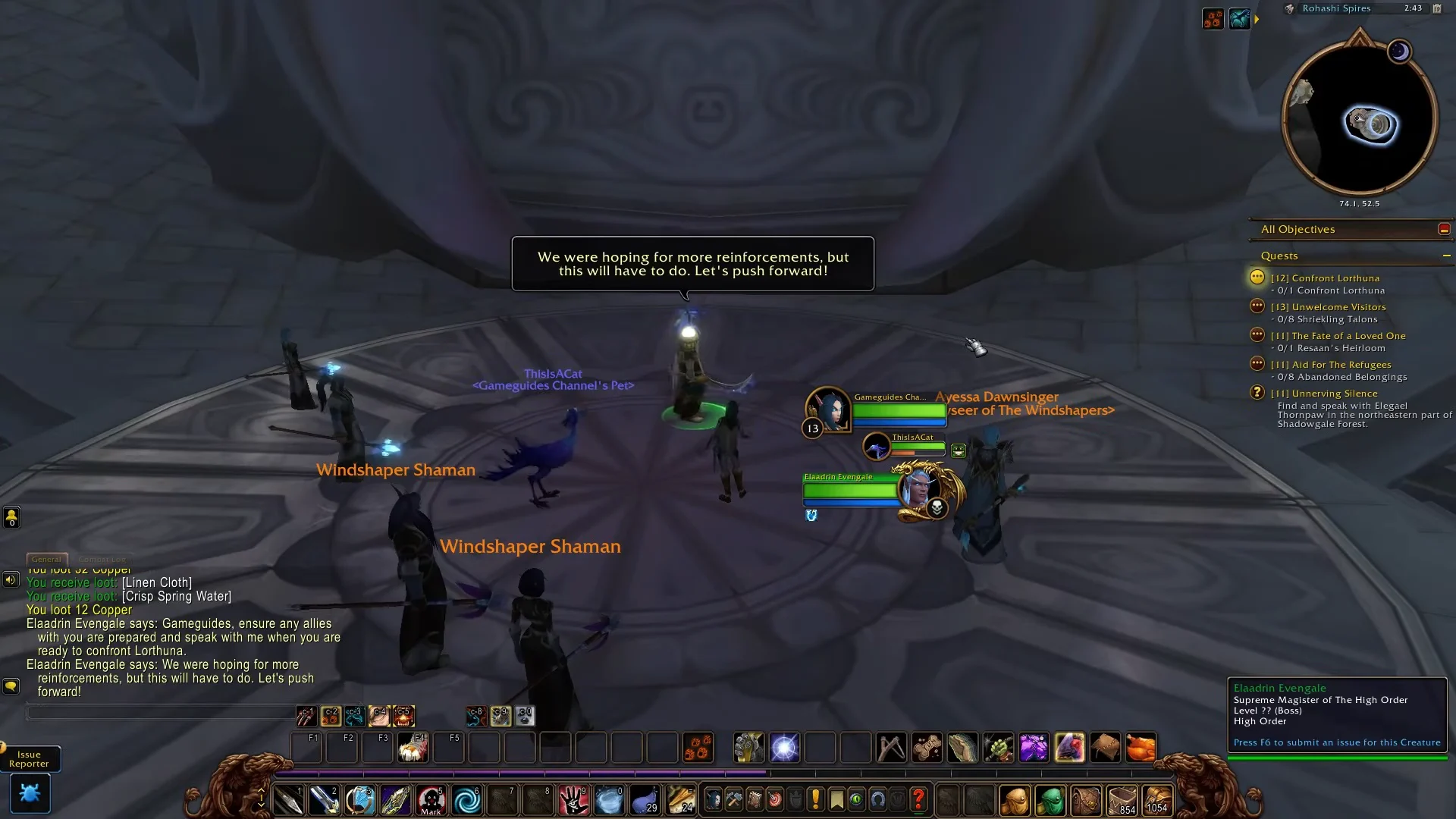 Speaking with Elasdin