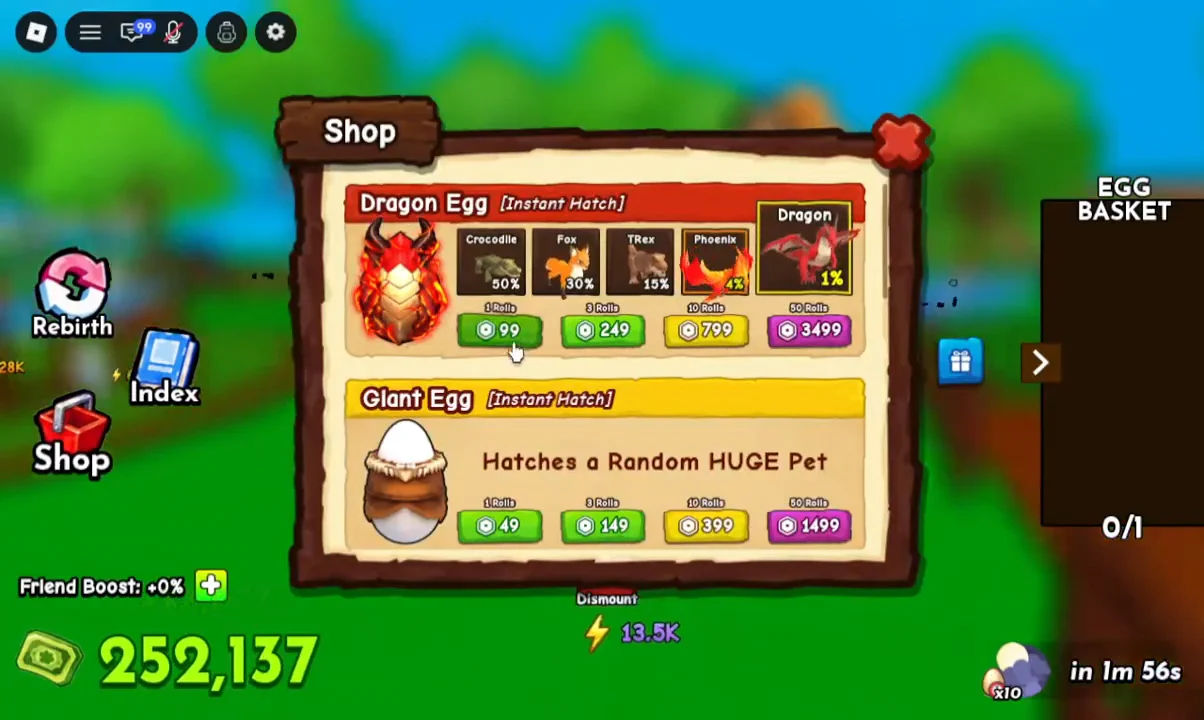 Viewing Dragon Egg Details
