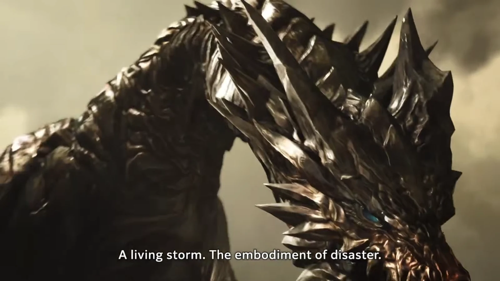 Kushala Daora prowling a desert landscape in Monster Hunter Wilds: Ascendance