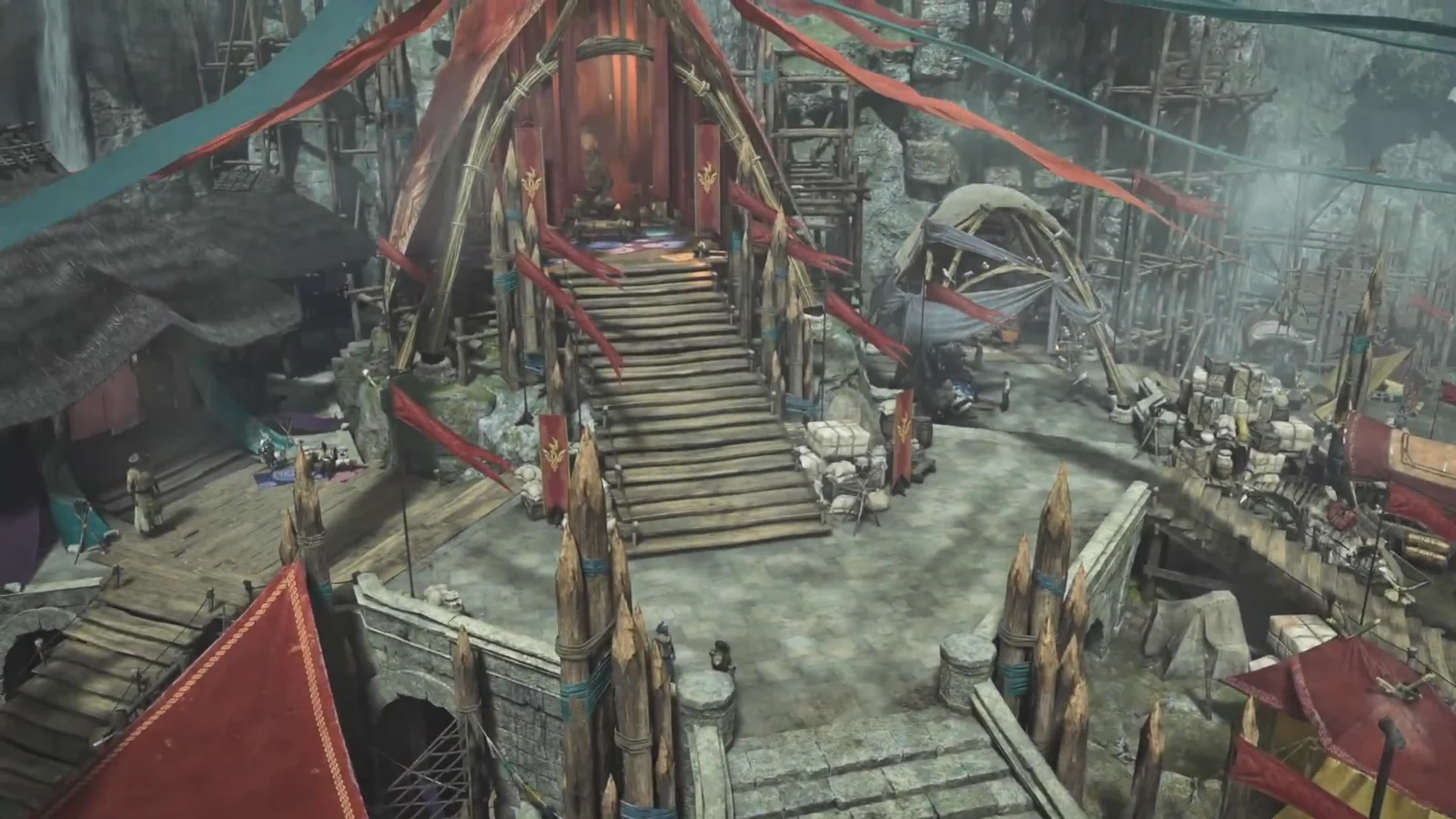 The new mountain hub in Ascendance with Nata, Alma, and the Wudwud Bangard