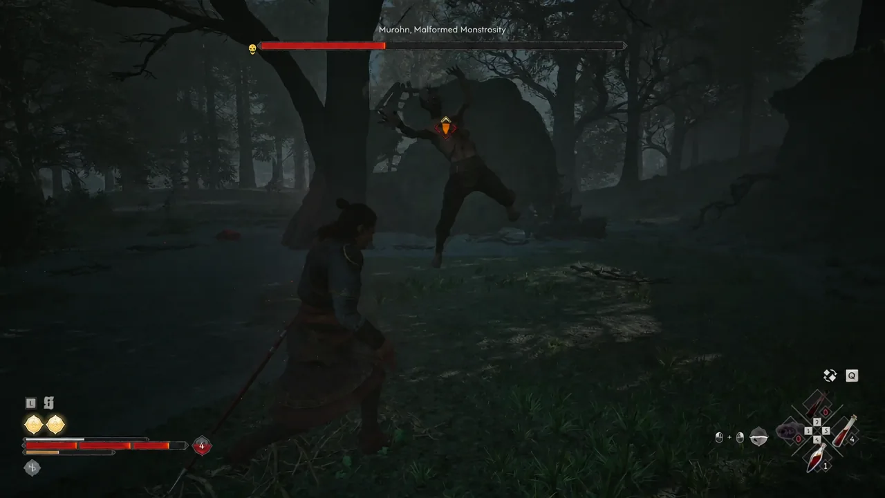 Murohn, Malformed Monstrosity marked as the active target during the lair fight