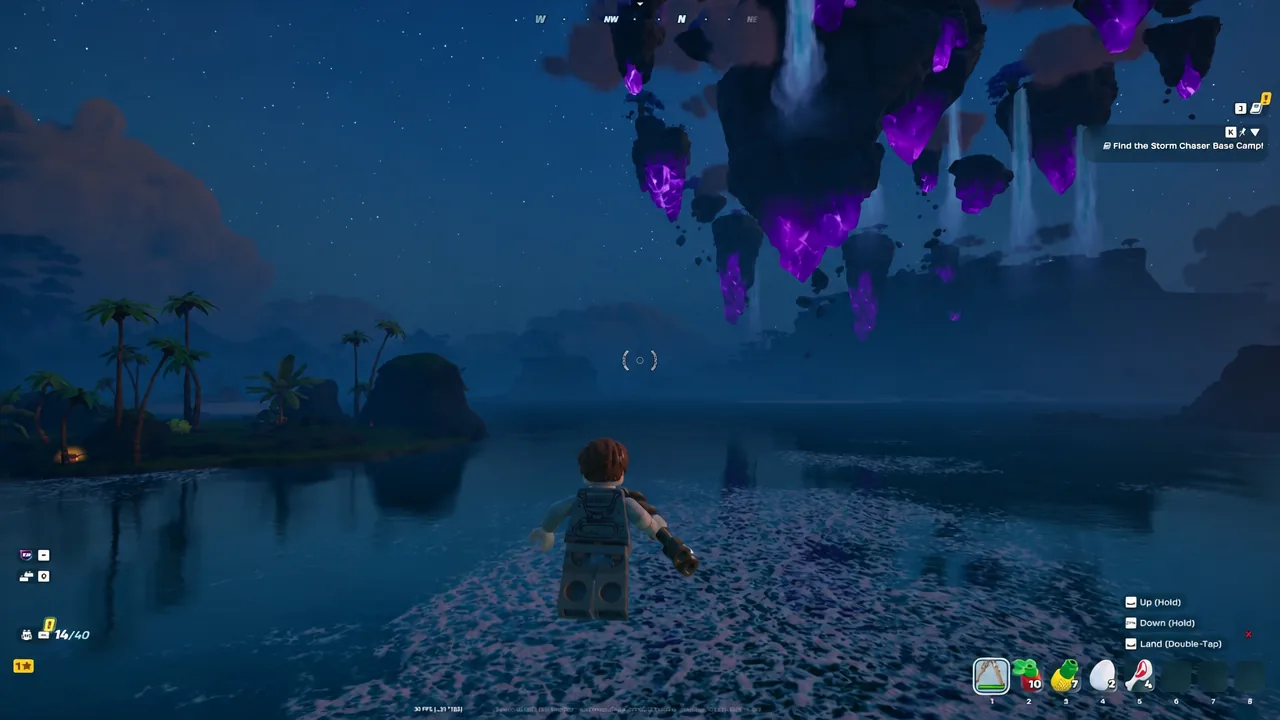 Night Shift event teaser showing the September 3 to October 15 schedule for LEGO Fortnite Odyssey