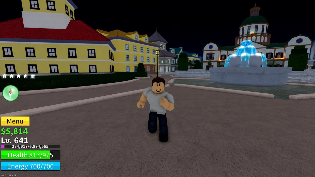 Blox Fruits gameplay during the Magnet Event with the token-farming route in progress