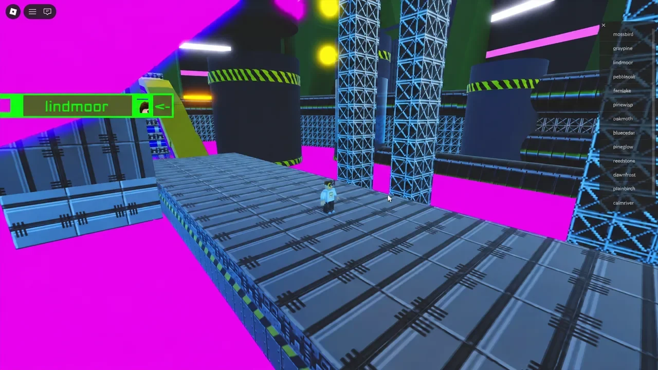 Sonic RP lobby with the player panel open before selecting a map