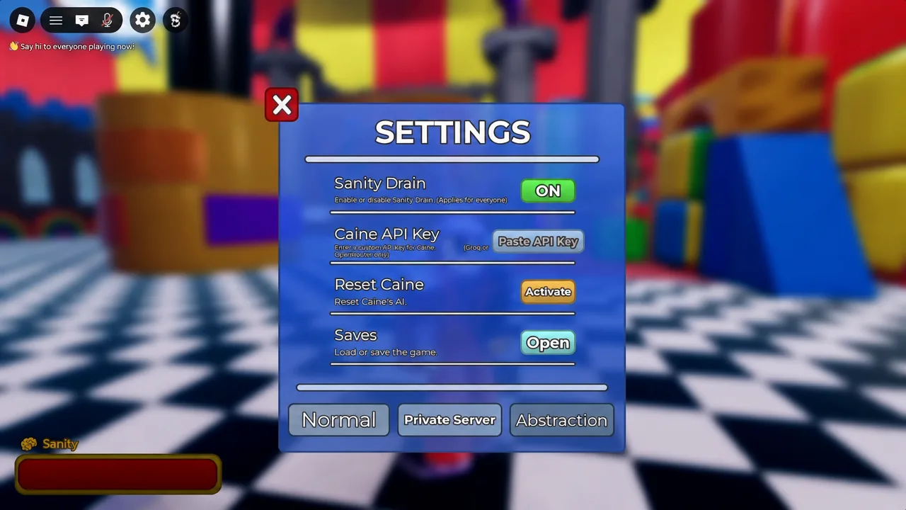 Settings menu with the Sanity Drain toggle switched on next to Paste API Key, Activate, and Open