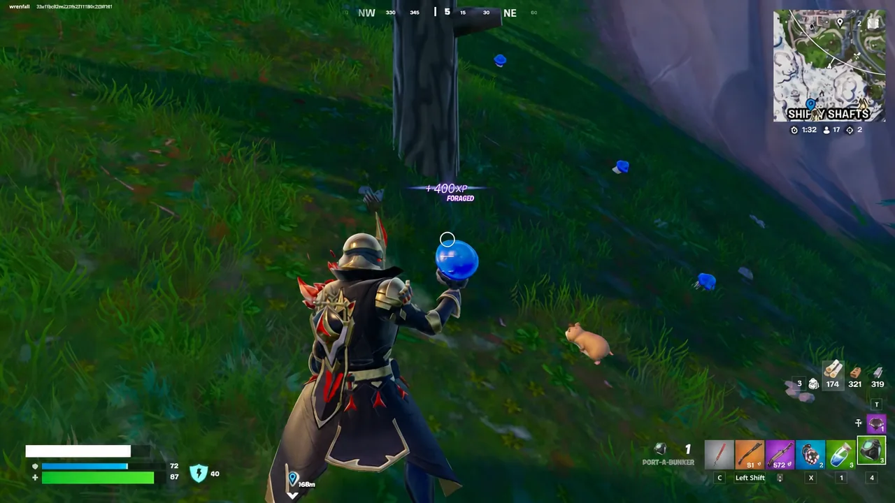 Moving across a grassy hillside on the outskirts of Neo Tilted