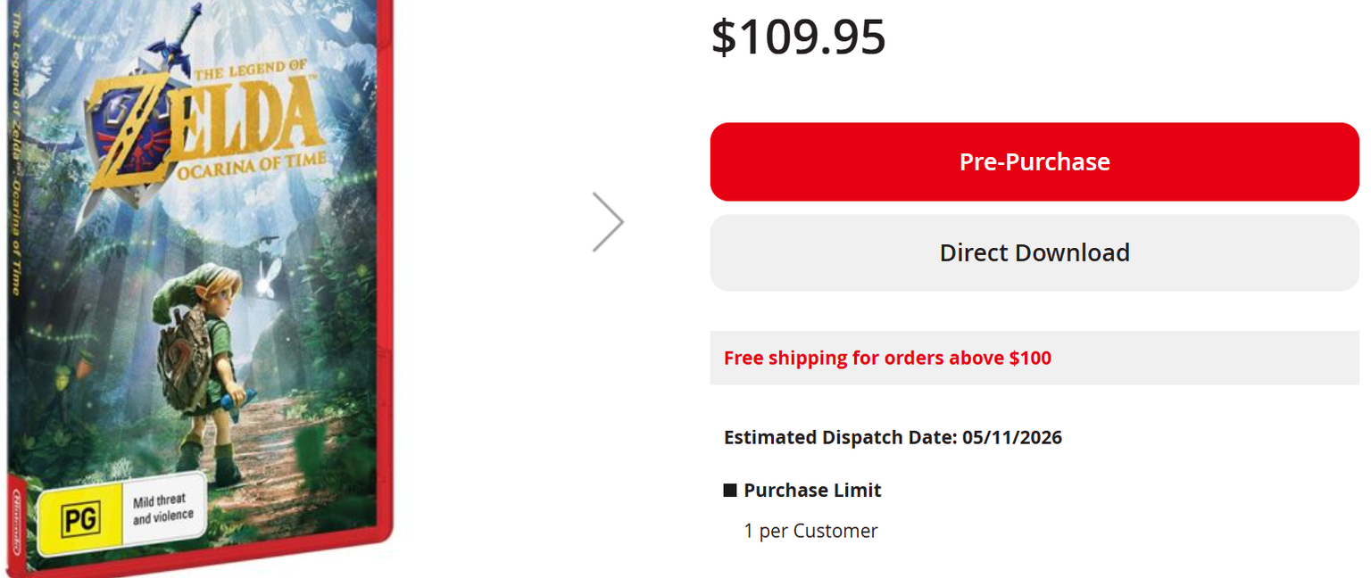 Ocarina Of Time Pre Order