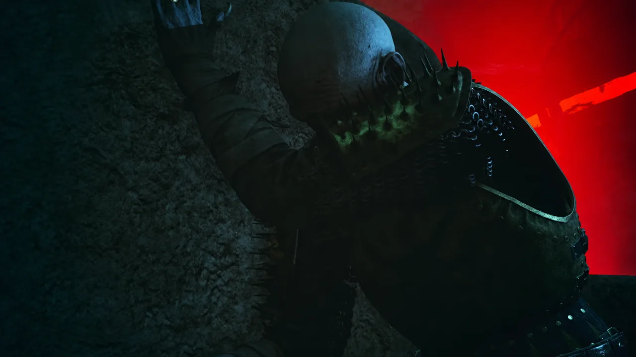 Memory cutscene showing Brencis standing over a beaten Isbrand and forcing him to submit