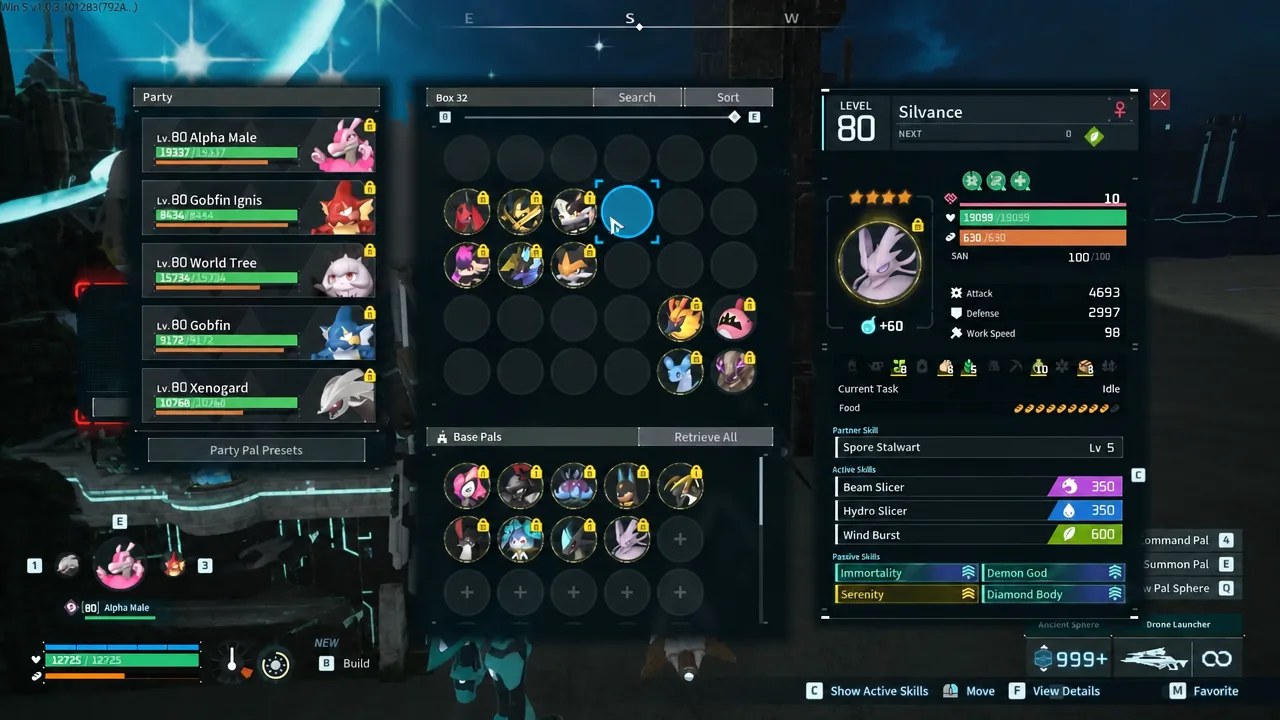 Moon Lord (Master) raid encounter in progress against the player's raid army