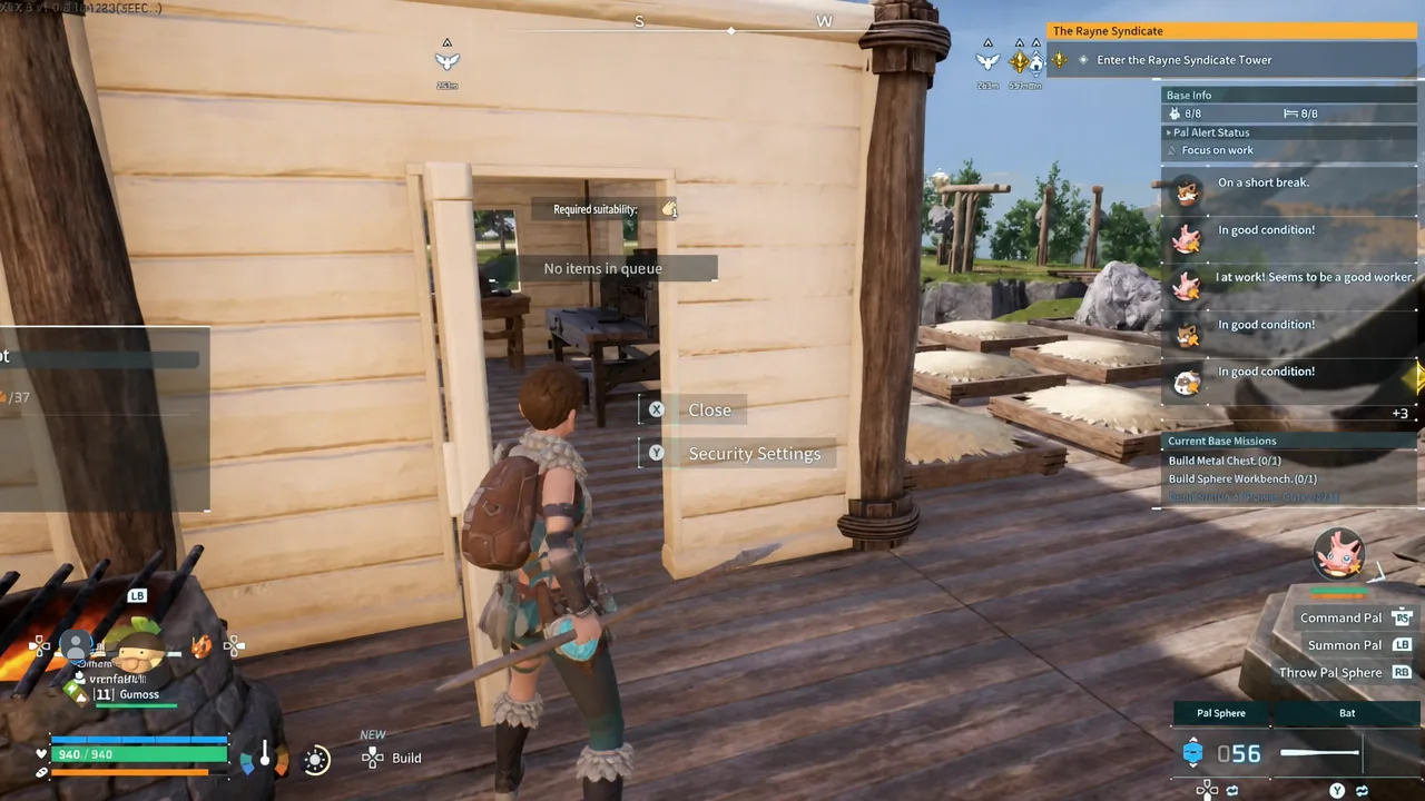 Metal Spear recipe at the High-Quality Workbench showing ingot, wood and stone costs