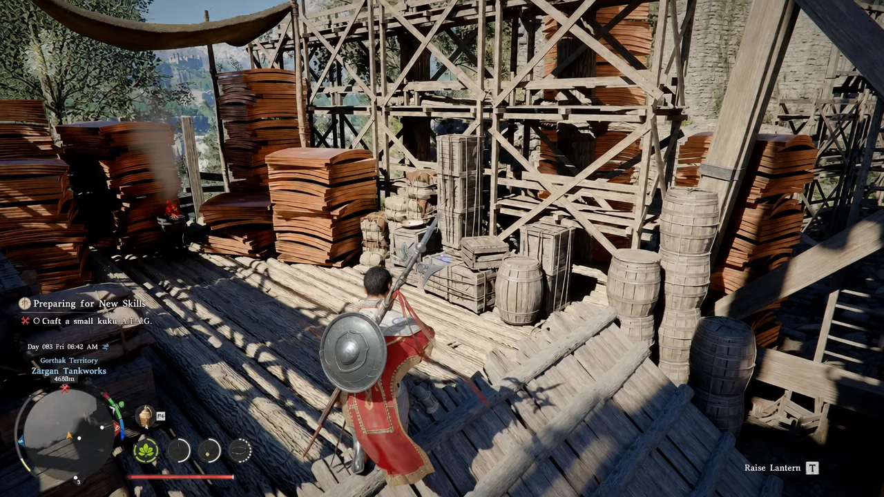 Crimson Desert quest log showing the Preparing for New Skills objectives and crafting marker