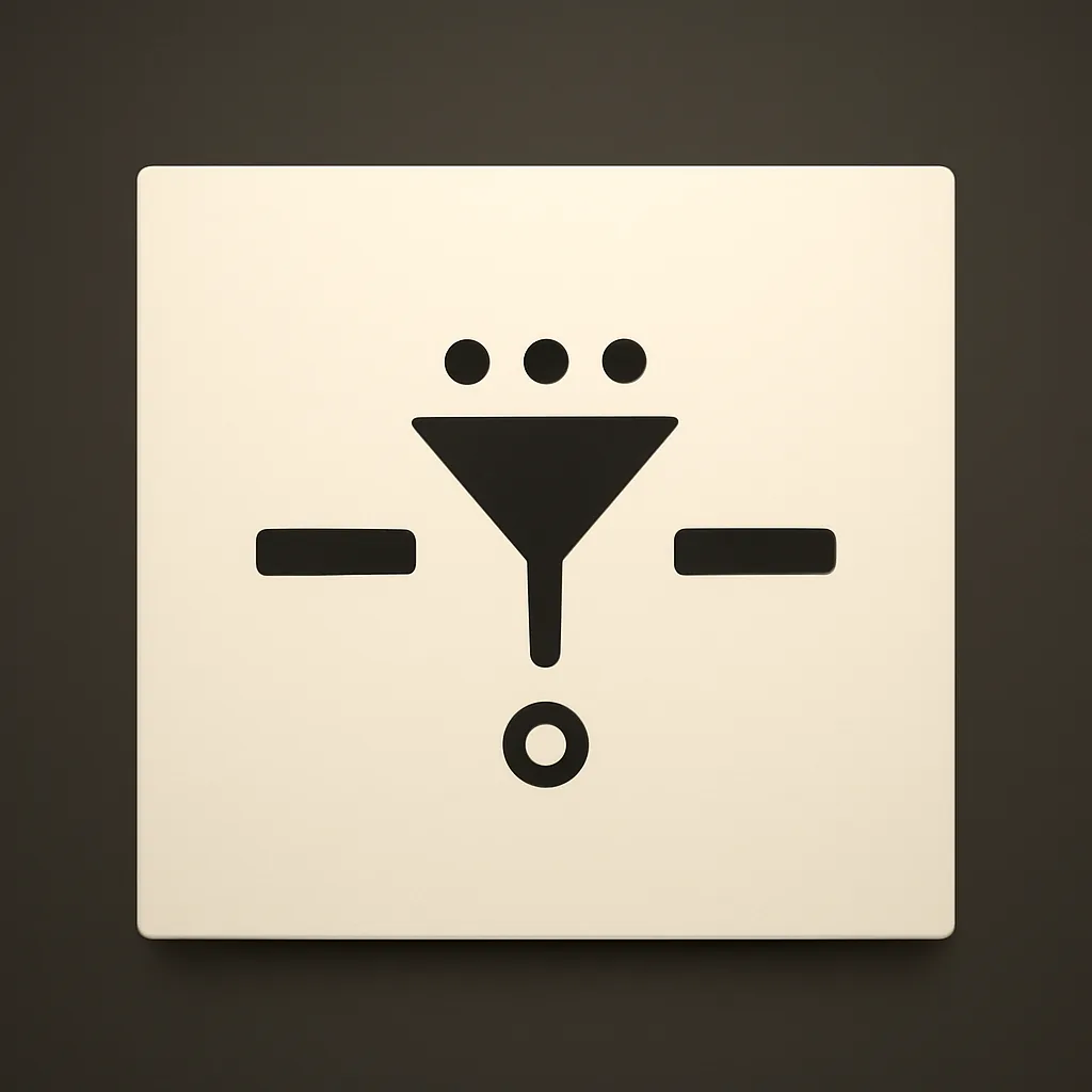 Start Filter A equipment button